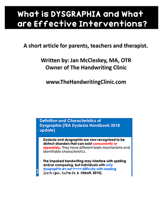 What is Dysgraphia and What are Effective Interventions?